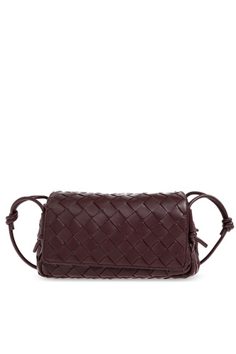 BOTTEGA VENETA Notturno $2300 Burgundy Leather Shoulder Bag New & Authentic