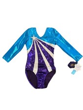    NEW Girls Sparkly Gymnastics Competition Leotard by Snowflake Designs