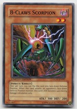 8-Claws Scorpion GLD1-EN007 Common Gold Series 2008 Yu-Gi-Oh Limited LP