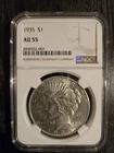 1935 Peace Dollar NGC AU55 Silver $1
