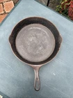 Vintage Wagner Ware Sidney O #10 B Cast Iron Skillet  Heat Ring Double Spouts