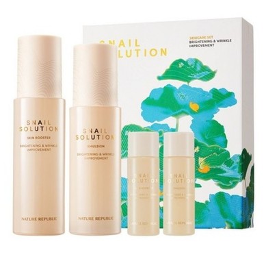NATURE REPUBLIC Snail Solution Skin Care Set Snail Repair K-Beauty