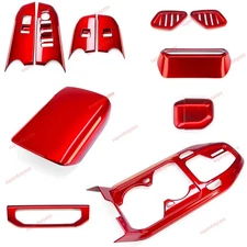 11PCS Gloss Red Interior Decoration Cover Trim Kit For Kia K4 GT LXS 2025 2026