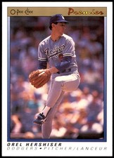 Orel Hershiser 1991 O-Pee-Chee Premier #64 Dodgers MLB READ FREE SHIPPING