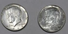 1964 -D & 1964 -P Kennedy 90% Silver Half Dollars Denver And Phil.- NR