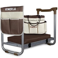 K5 Foldable Kneeler Seat - Heavy Duty (Detachable Cloud Kneeler Pad) - Garden...