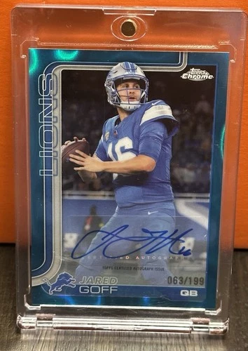 2025 Topps Chrome Jared Goff Chrome Autographs (RAW)