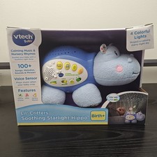 VTech Lil Critters Soothing Starlight Hippo Music Nursery Rhymes Light 2015 NEW