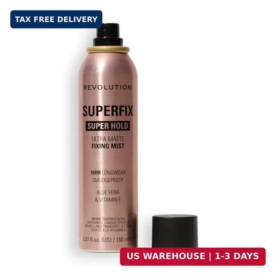 Revolution Beauty London, Superfix Misting Makeup Setting Spray, Ultra Matte & S