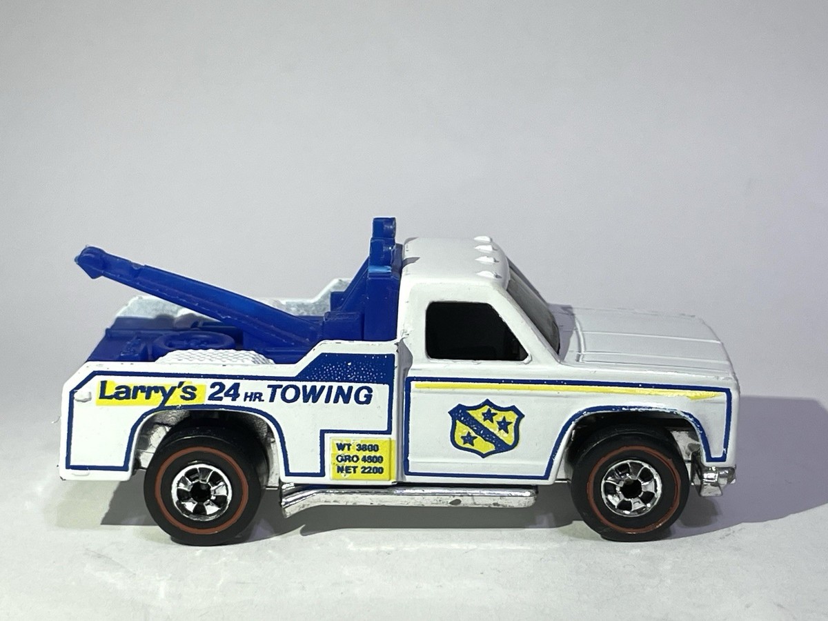 1974 Hot Wheels 🛞 Redline White Ramblin' Wrecker Larrys Towing