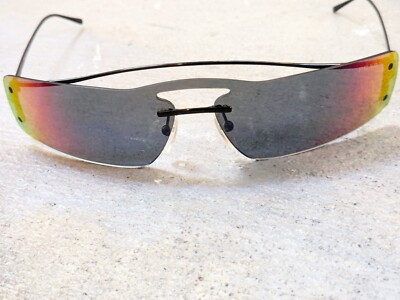 小物 PRADA SPR76B Rimless sunglasses m712 Prada Sunglasses SPR61V Rainbow Mirrored Black Rimless Metal 70-18