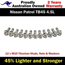 Titanium Exhaust Manifold Stud Kit For Nissan Patrol TB45 4.5L