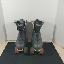 Chicago Men's Rink 4 Wheel Roller Skates w/ Heavy Duty Metal Frame Size 6 Black