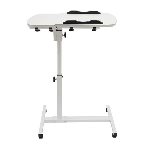 Rolling Laptop Desk Stand Sofa Table Overbed Food Tray Rack Height Adjustable - Picture 12 of 22