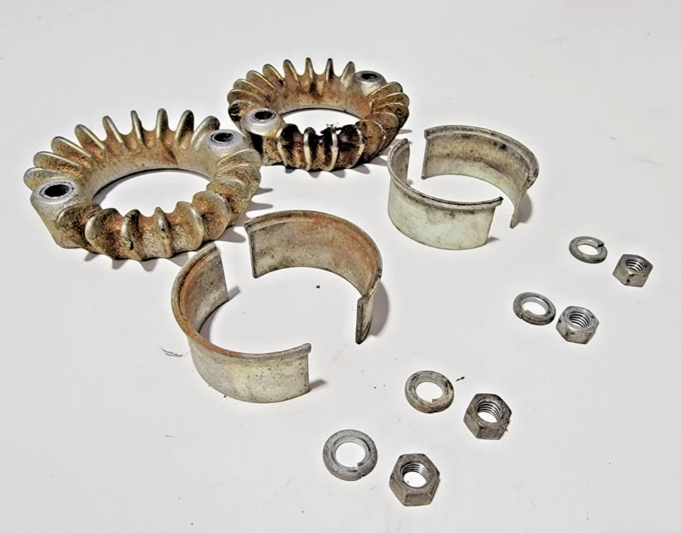 Collares de retención de cabezal de escape 1969-1974 CB450 CB 450 CL450 1975-1976 C500T Foto 3 de 4