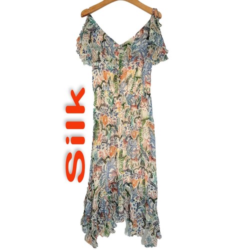 Maxi Vestido Para Mujer Seda Largo Sin Mangas Variado Talla S Xs XXS M Seleccionar - Imagen 10 de 25