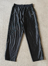 VTG 90s Nike Men's Black Tearaway Button Track Pants - Size XL