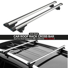 Universal Roof Rack Cross Bar Luggage Carrier 7.9-43.3in With Anti-theft Lock