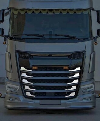1 Set Ecke Edelstahl Poliert Frontgrill für LKW DAF XF XG XG +