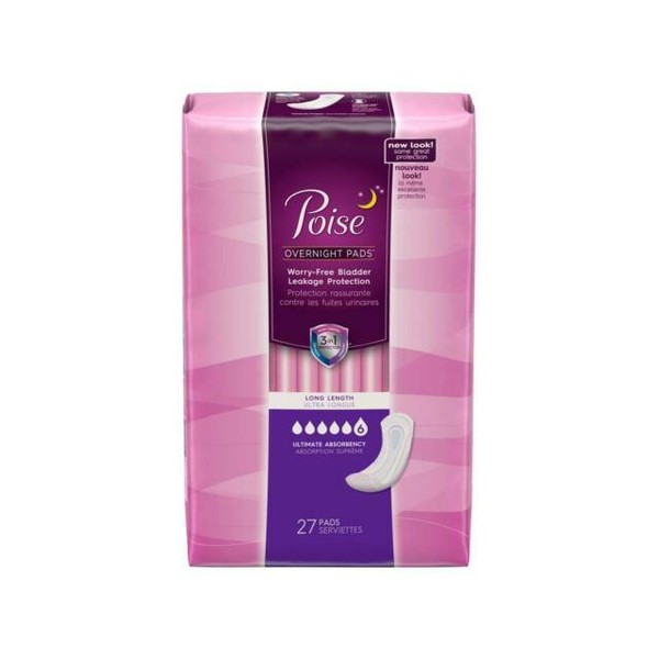 Poise 33593 Ultimate Long Pad 27 Count for sale online eBay