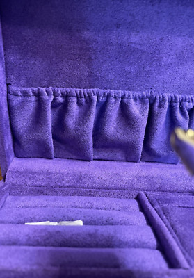 NEW Luxury Hand-Made Amethyst Purple Jewelry Case - Perfect Birthday Gift!