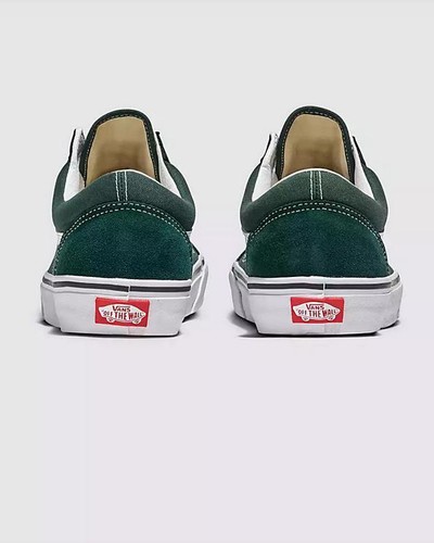 VANS Zapatos Unisex Old Skool , Color Theory - Color: Theory Scarab Verde/Blanco - Imagen 3 de 5