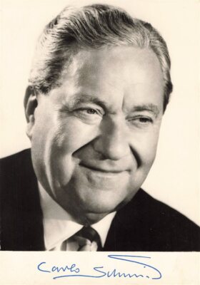 496058) Postcard Politician Autograph Card - Prof. Dr. Carlo Schmid, MdB, SPD