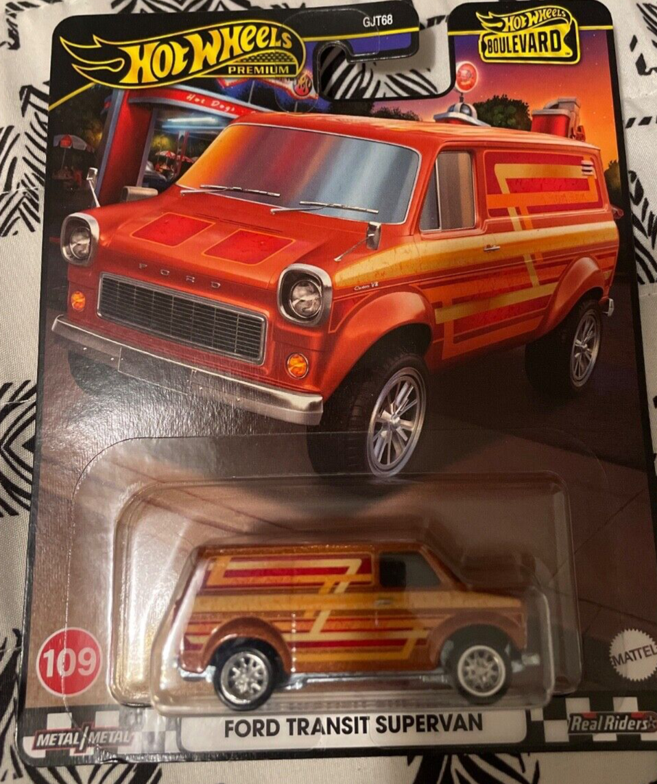 2024 Hot Wheels Premium Walmart Exclusive Boulevard Ford Transit SuperVan