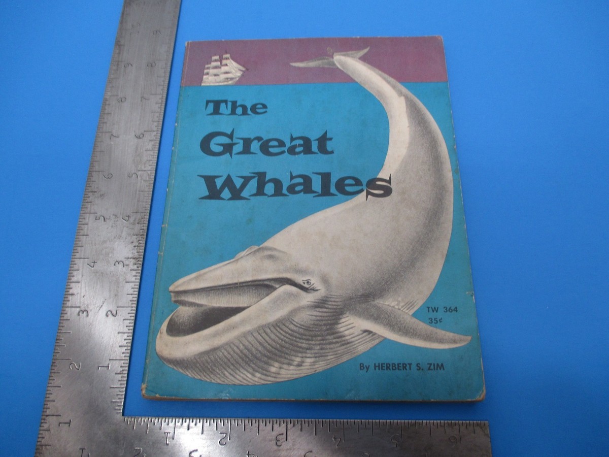 Vintage 1951 Scholastic Book The Great Whales by Herbert S. Zim