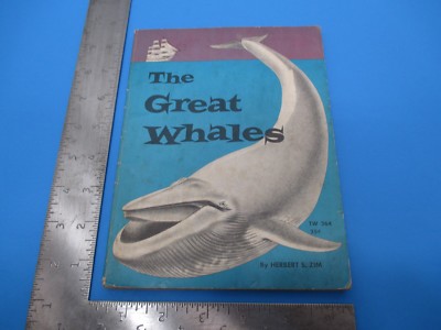 Vintage 1951 Scholastic Book The Great Whales by Herbert S. Zim