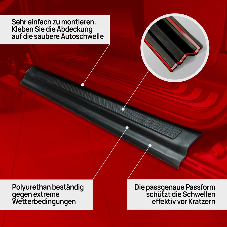 für MERCEDES VITO V KLASSE W447 2014+ EINSTIEGSLEISTEN LACKSCHUTZ SCHUTZLEISTEN - Bild 3 von 4