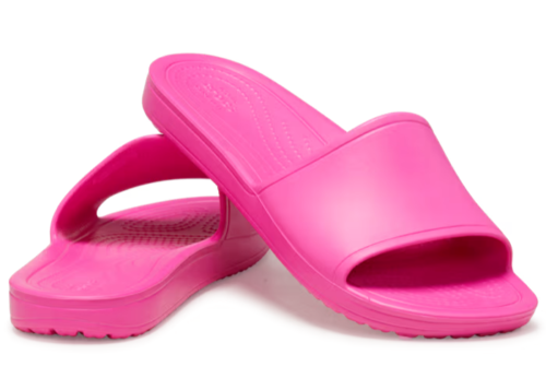 CROCS KADEE Slid, Sandals, Shower Shoes, Women's Size 8, Electric Pink