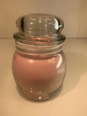 White Barn Candle Company PINK PEONY 15 oz Candle Jar Discontinued