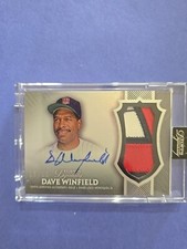 2017 Topps Dynasty Dave Winfield Autograph 3 Color Jersey Patch  5/10!