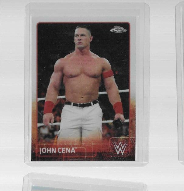 2015 TOPPS CHROME WWE REFRACTOR JOHN CENA SP CARD #38  B75