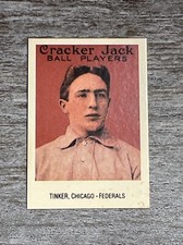 Joseph Tinker 1993 Borden Cracker Jack Mini Chicago Federal #16   *L954*