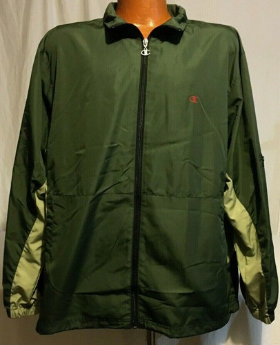 Champion Mens Large Forest Green Zipper 