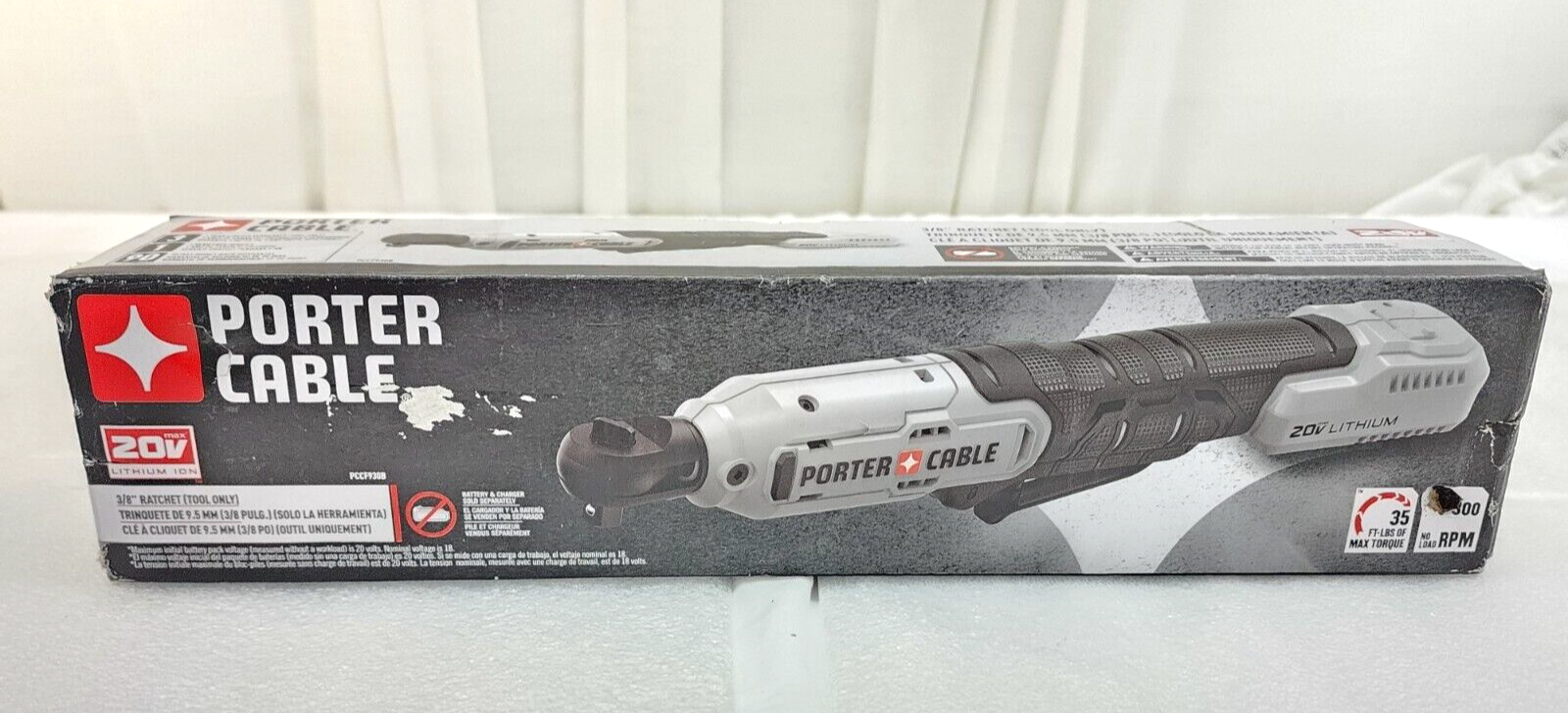 New PORTER CABLE 20V 3/8 inch Cordless Ratchet PCCF930B Tool Only