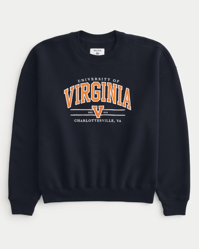 NWT*Hollister - Boxy University of Virginia Graphic Crew