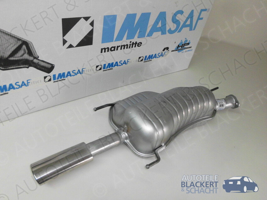 Adamot Endschalldämpfer Für Opel Astra G - Auspuff Endtopf 1.4i 1.6i 1.8i 1.7 TD Schrägheck