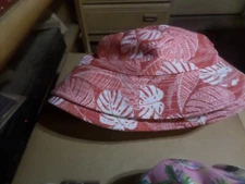 Juncture Hat Bucket Cap Sun Summer Junior/Adult Foliage Pattern One Size New