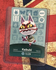 Kabuki 037 Amiibo Card Nintendo Animal Crossing Brand New Rare Ebay