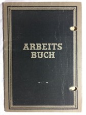 Księga robocza NRD 1948 Arbeitsamt Luckau, Mann aus Massen, Reichsbahn Finsterwalde