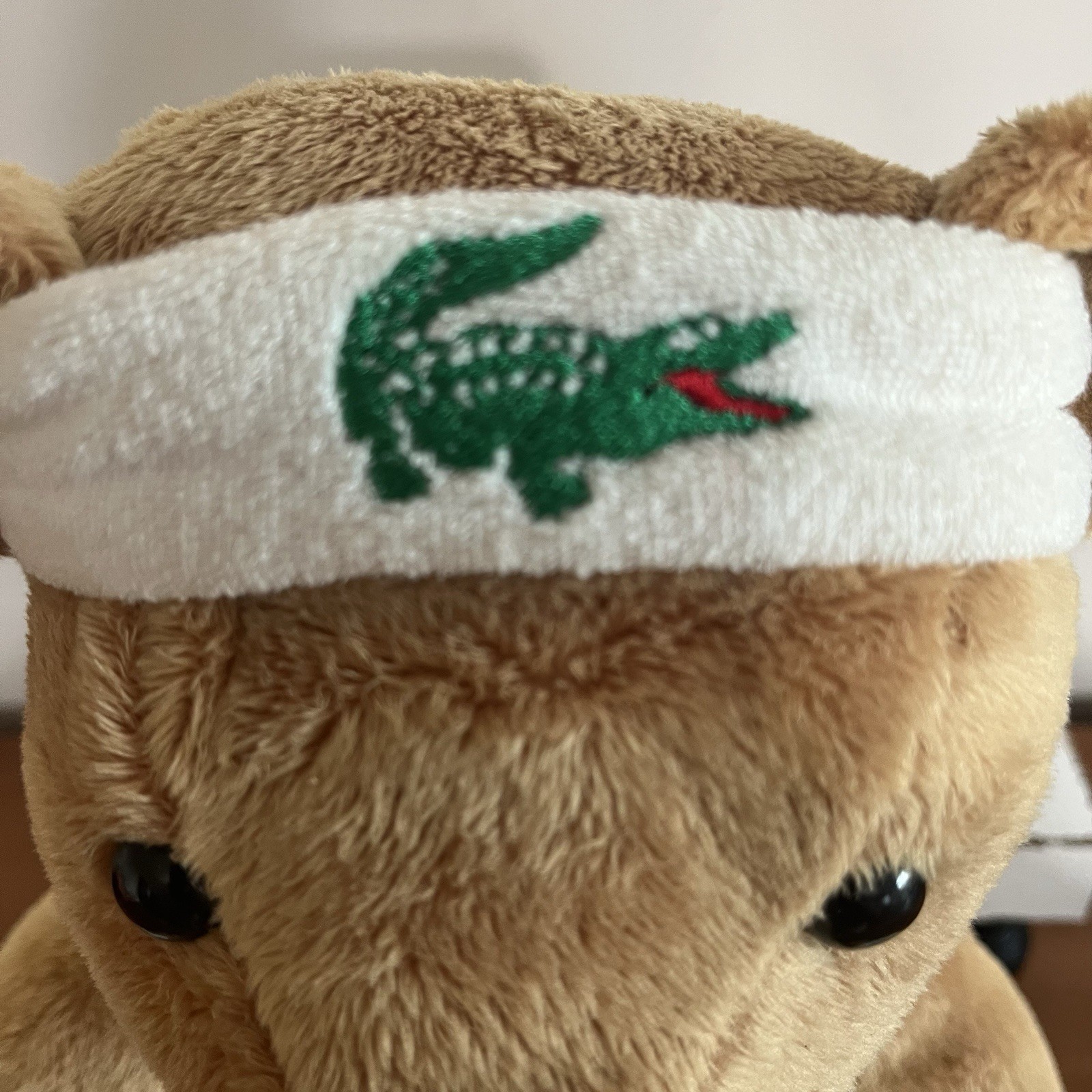 Lacoste Parfums Plush Teddy Bear 12” Stuffed Animal Tennis Alligator Sweat Bands thumbnail 7