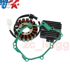 Fit 03-09 YZF-R6S/R6 MAGNETO COIL STATOR+RECTIFIER VOLTAGE REGULATOR+GASKET NEW