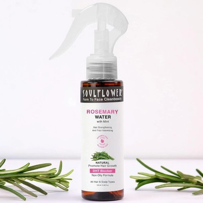 Soulflower Rosemary Water spray with mint For Hair growth | Men & Women | 100ml