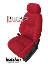 Katzkin 07-13 Red Blk Leather Seat Covers Perf Chevrolet Silverado Lt Crew Cab