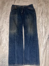 Levi s 501 Series Men s Blue Medium Wash Denim Jeans Straight Button Fly