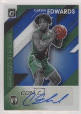 2019-20 Donruss Optic Signature Series Blue Prizm 22/25 Carsen Edwards Auto 0c2