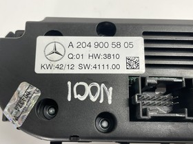 Mercedes C220 Cdi Amg Sport W204 2013 HEATER CLIMATE CONTROL PANEL a2049005805